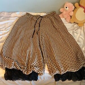 All For Fun Seersucker Bloomer Pants in October Gingham